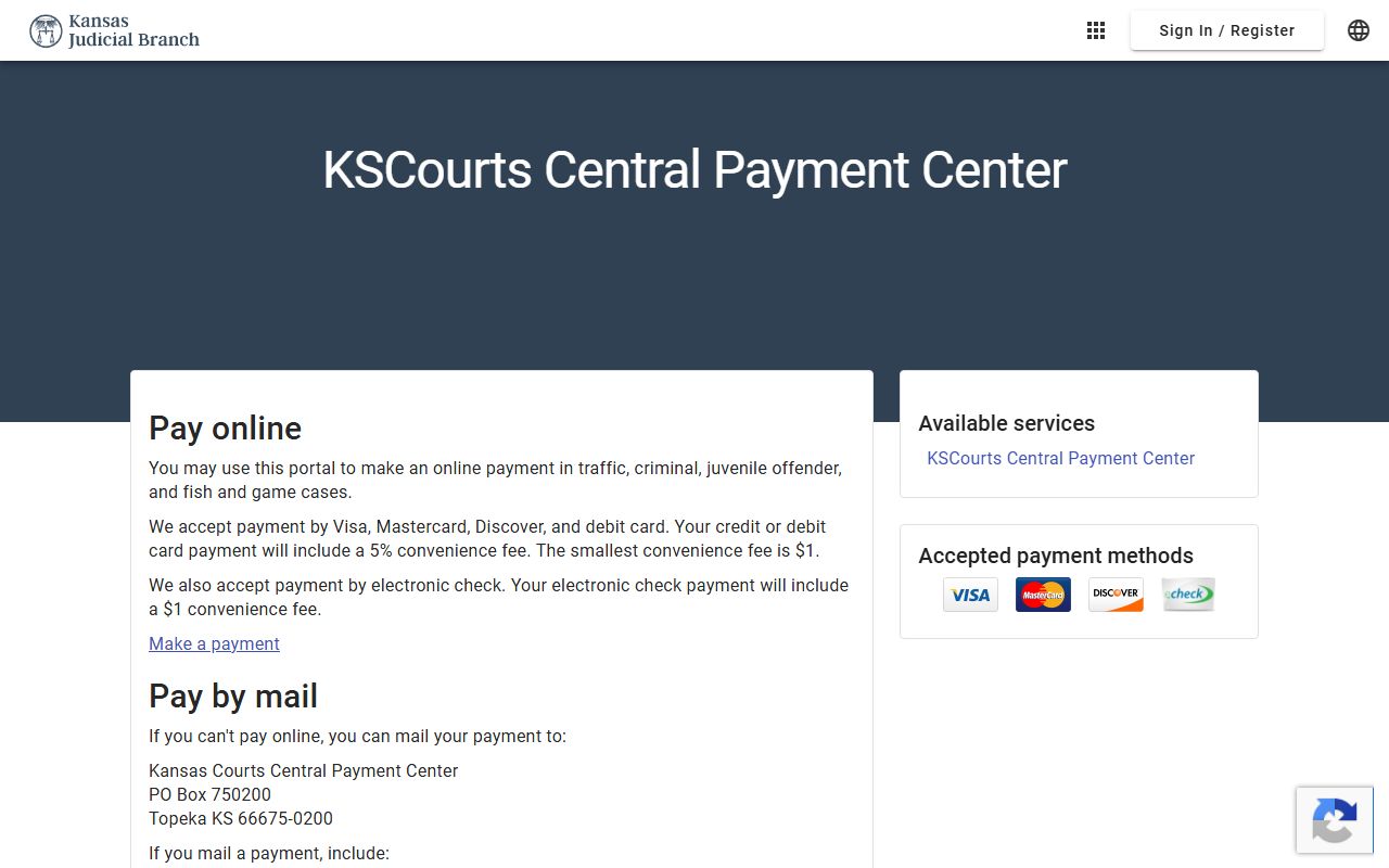 Rawlins County court records Central Payment Center payment information